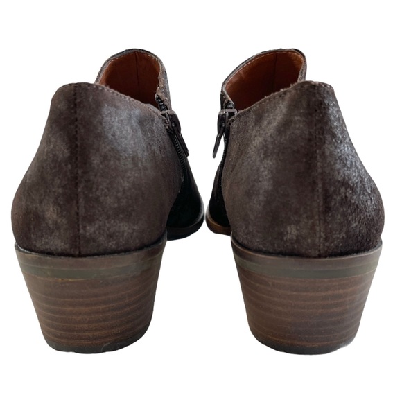 Lucky Brand Ferryn Suede Metallic Ankle Bootie Women’s Size 8M - Picture 5 of 12